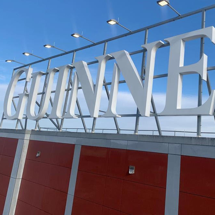 guiness monument sign cleaned